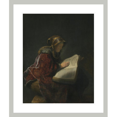An Old Woman probablement Rembrandt's Mother Neeltgen Willemsdr van Zuydtbroeck (d. 1640) par Rembrandt van Rijn - estampe numérique encadrée