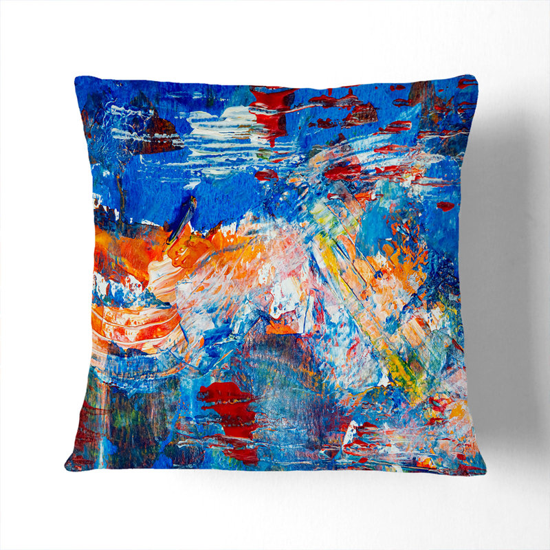 Abstract Square Throw Cushion, 40 x 40 cm
