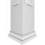 Carré côtier classique Craftsman non effilé avec colonne Capital Prairie et Prairie-70771176