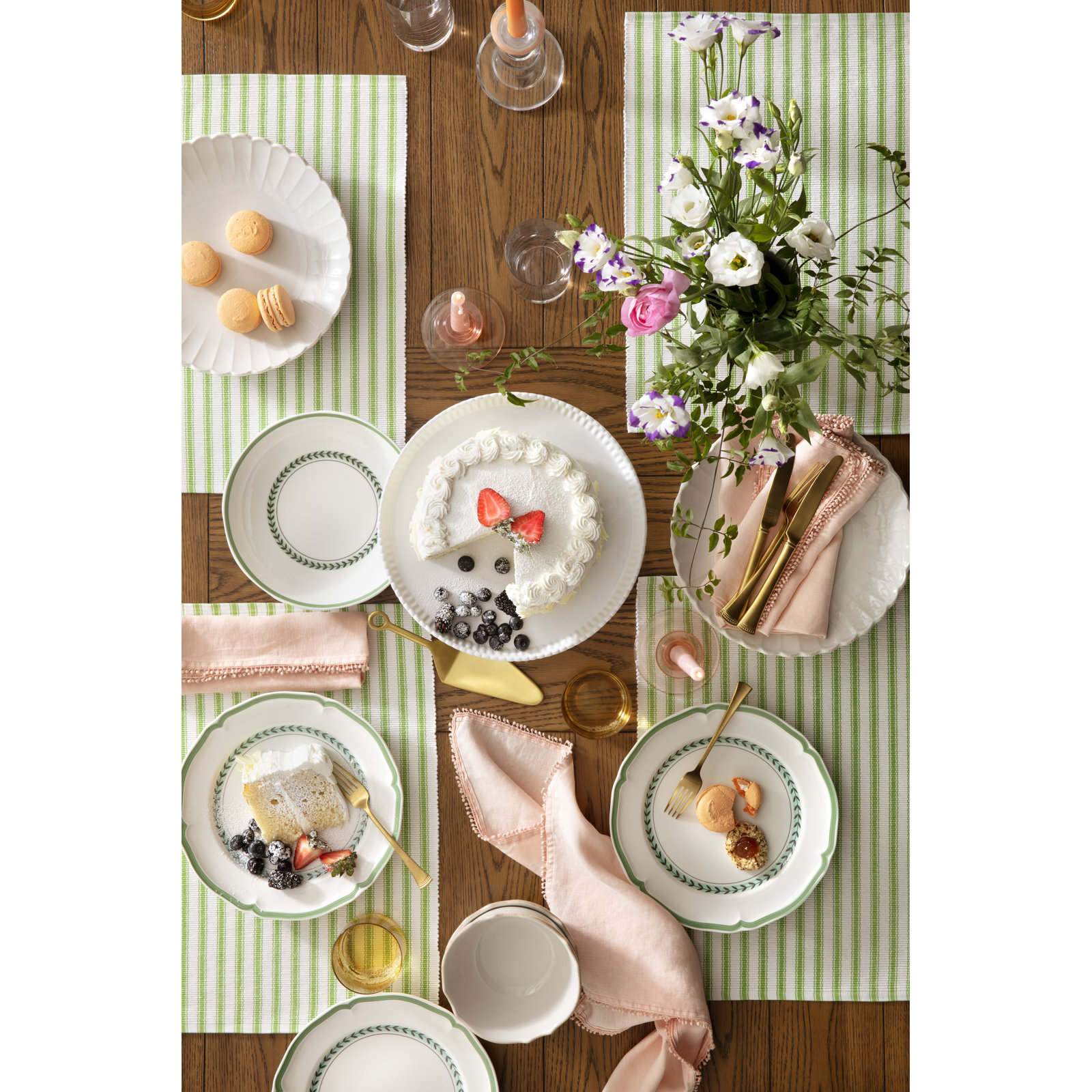 Trezza Reversible Linen Napkin, Rose