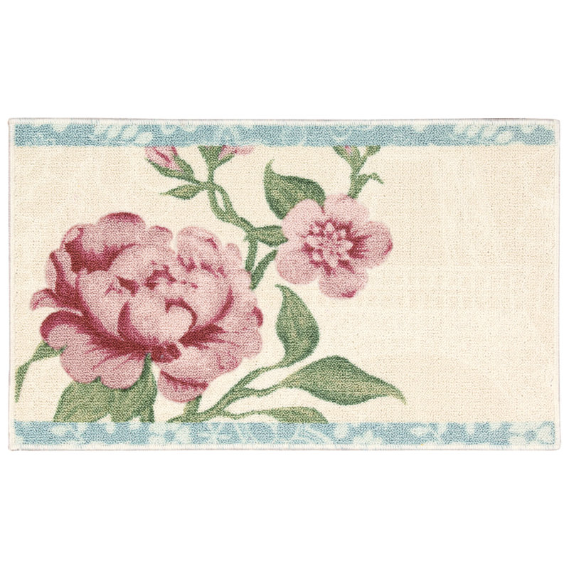 Tapis beige / rose Otani, Rectangle de 1 pi 8 po x 2 pi 8 po