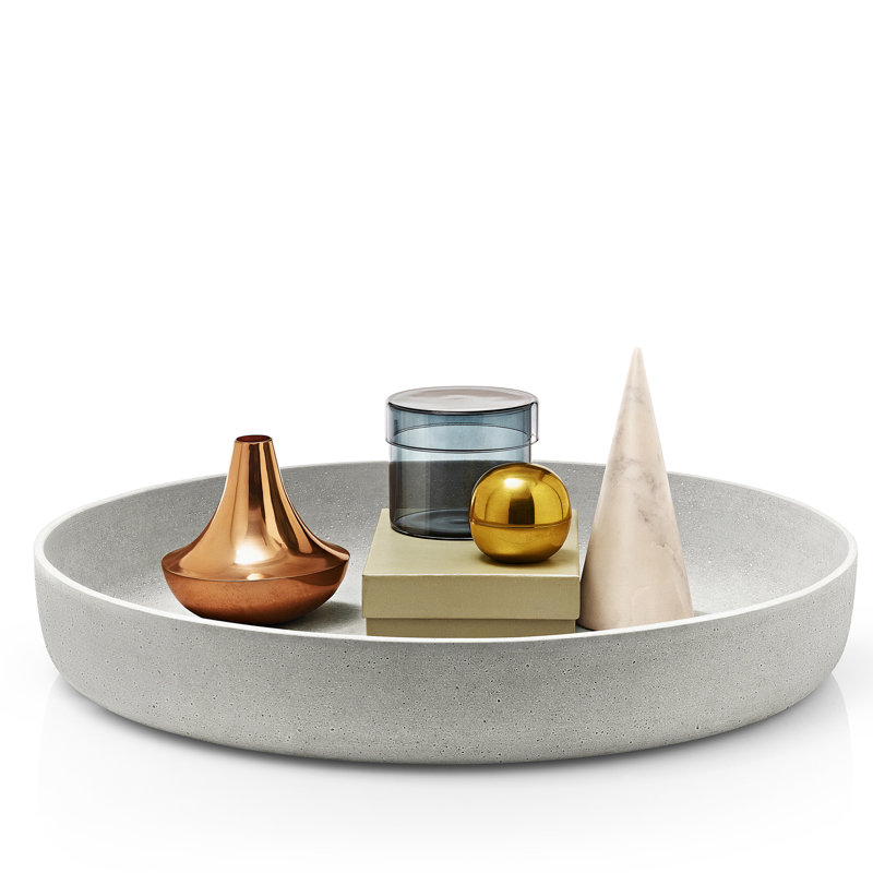 MOON Decorative Bowl, 3.35" H x 19.69" W x 19.69" D