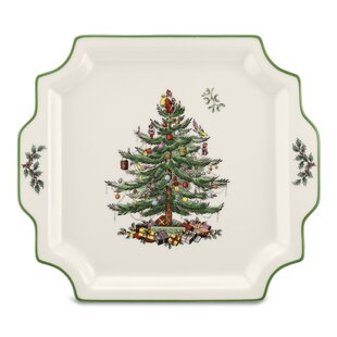Spode Christmas Tree Large Oval Vegetable Dish 12.5 X 9 w box Oven to  Table