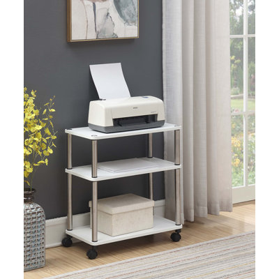 Chariot utilitaire Edwin avec poteaux en acier inoxydable