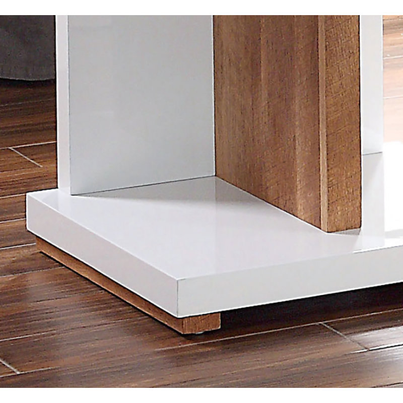 Layche Solid Wood Top End Table
