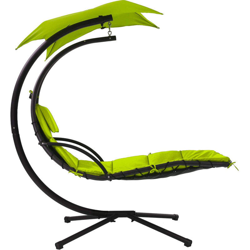 Chaise longue avec support Fairmount, Vert