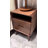 MCM Set of 2 Solid Wood Nightstand with 1 Drawer and Open Shelf-101004186