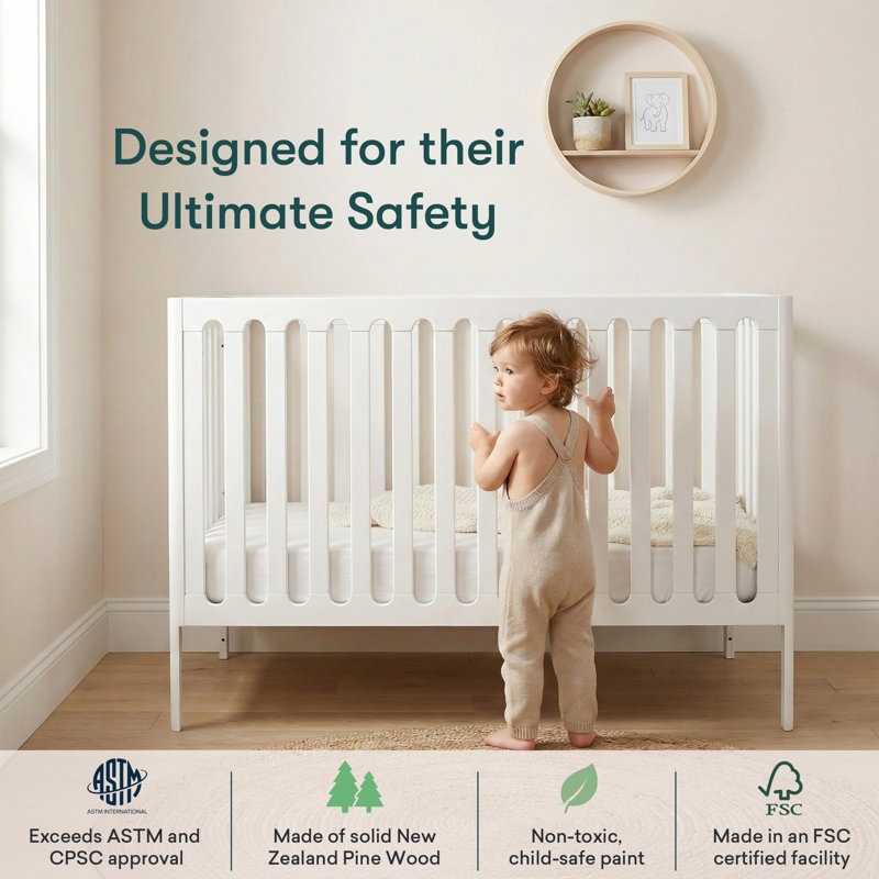Lulla & Lulli Crib, White