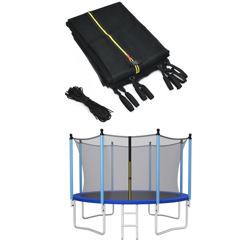 Freeport Park Roseann 150cm Polyethylene Plastic Replacement Safety Net Compatible With Round Trampoline