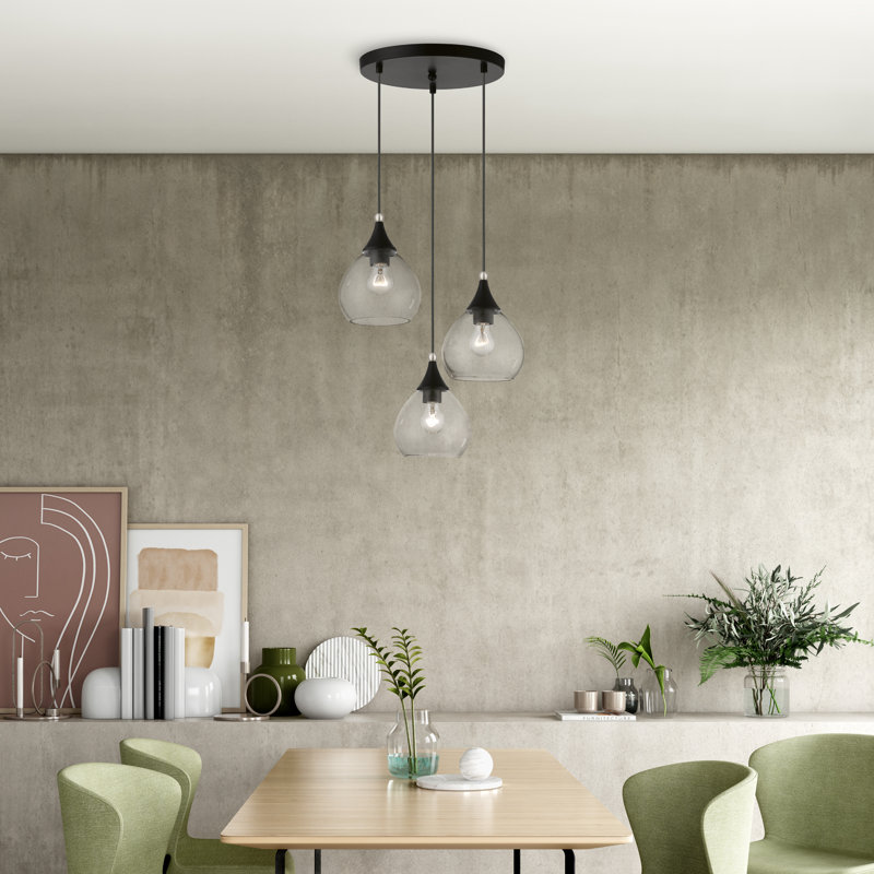 Doniya 3 - Light Matte Black Cluster Pendant