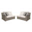 Ensemble de conversation modulaire avec coussins Andi