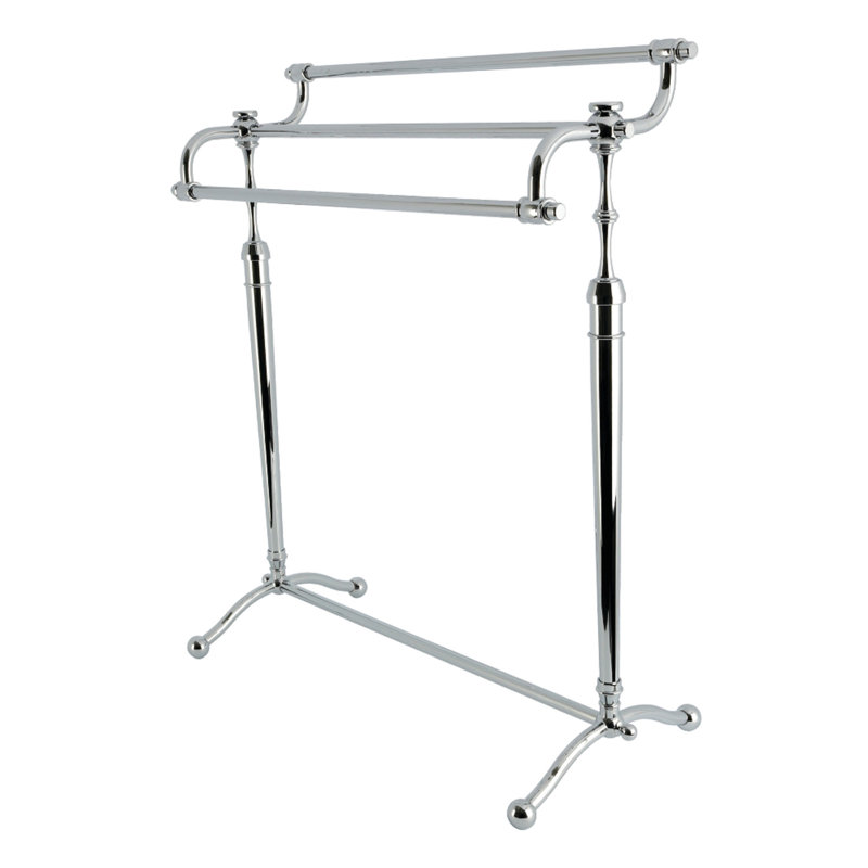 Porte-serviettes sur pied à 3 niveaux 28 po Kingston Warwick, Chrome poli