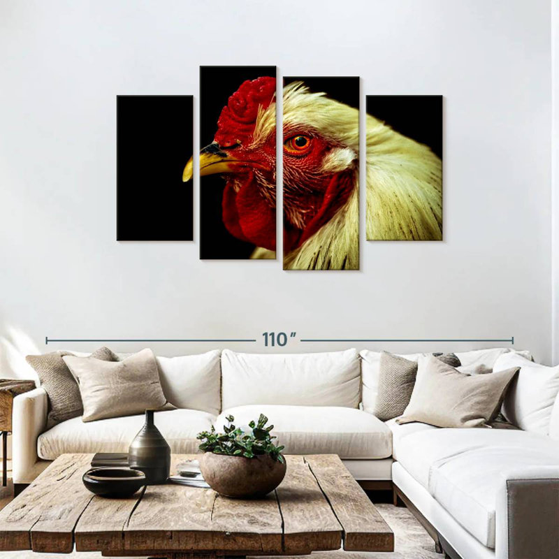 Brampt Chicken Head, 48" H x 75" W