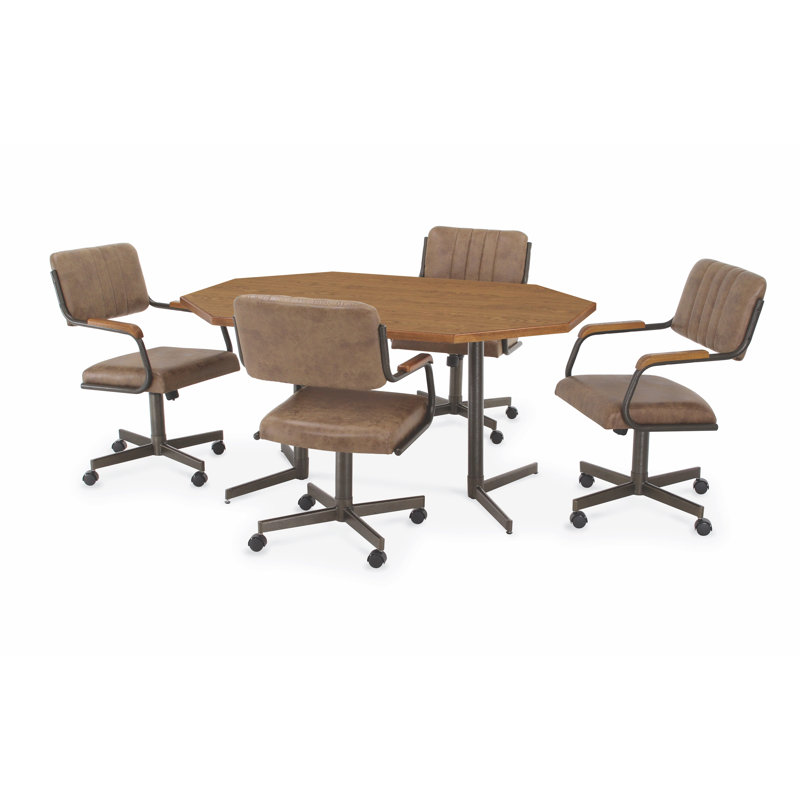 Ensemble repas 5 pièces clémenta, Bois flottant, gris