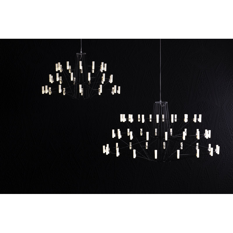 Coppélia LED Chandelier, Small, Chrome