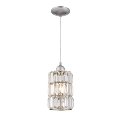 Luminaire suspendu cylindrique à 1 lumière Araceli