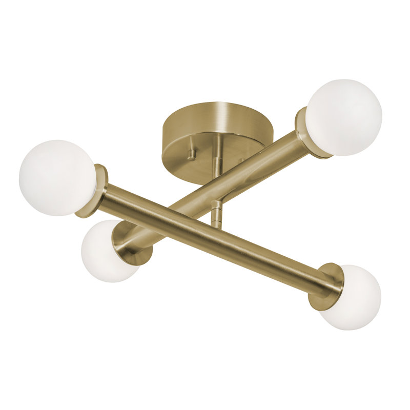 Lane - LED Flush Mount - Light Antique Brass, Light Antique Brass