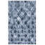 Tapis gris / gris foncé en polyester tissé à la machine-93511614