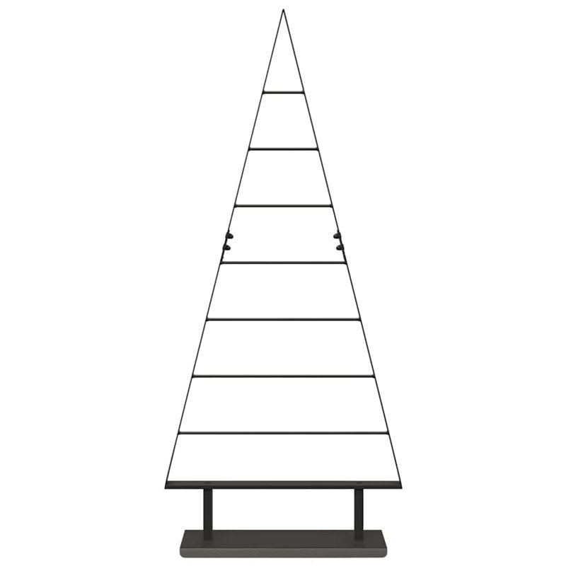  Metal Christmas Tree with Stand steel, 4.1' H, Black