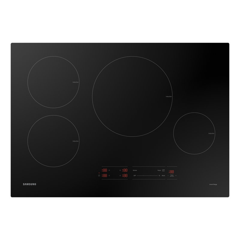 Samsung 30" Black Ceramic 4-Burner Induction Cooktop