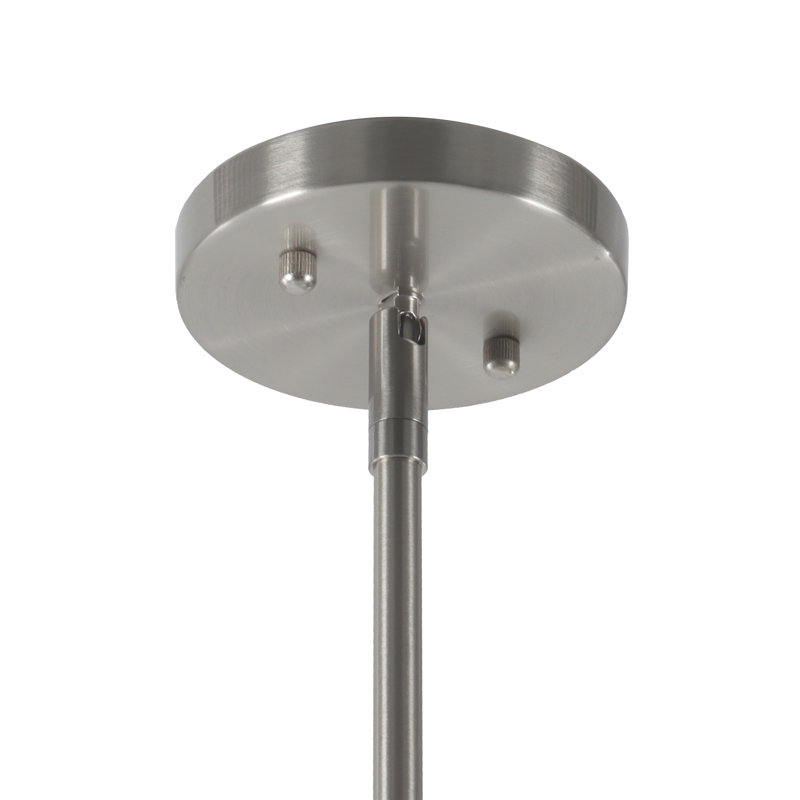Iron 4-Light Chandelier, Nickel