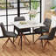 Fung Marble Top Metal Base Dining Table-1382712610