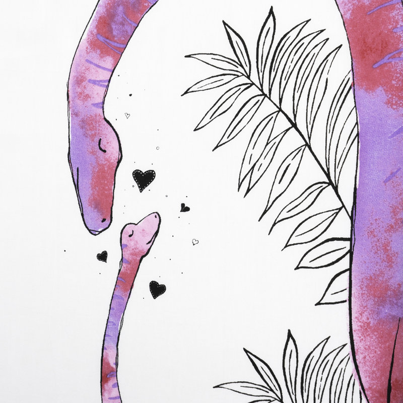 JumpOff Jo - Drap-housse pour lit de bébé, drap pour lit de bébé 100% coton super doux et respirant pour matelas de lit de bébé standard et lits pour tout-petits, 28 po x 52 po - Dinosaure rose