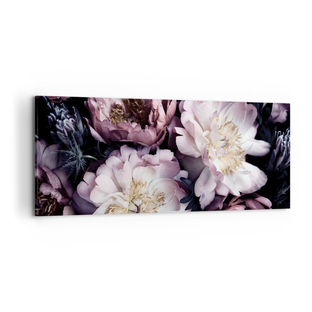 Leinwandbild Peonies Violet Flowers