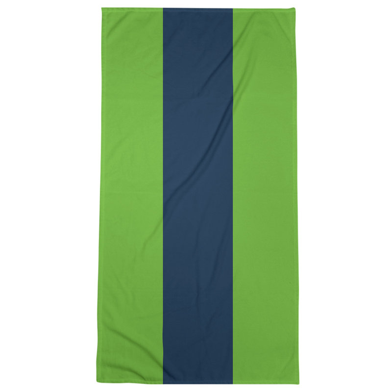 Bath Towel, Green/Dark Blue