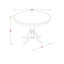 L'ensemble de table de salle à manger 3 pièces contient une table moderne et 2 chaises rembourrées en tissu de polyester beige brume, noyer antique-73189940-73189932-73189938