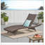 Chaise longue en osier Salem