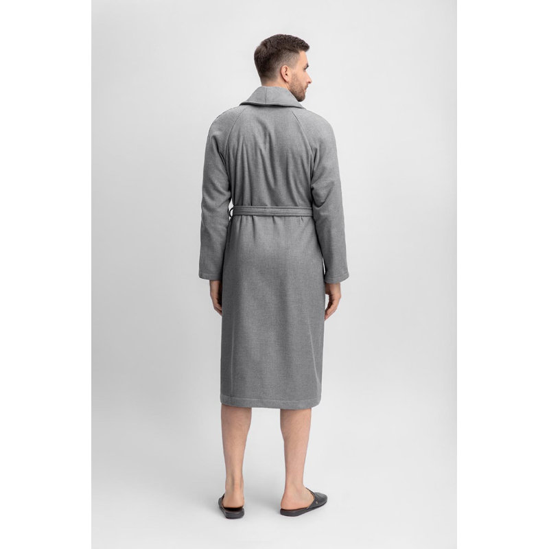 Aristo 100% Cotton Terry Cloth Boy / Man+ Mid-Calf Bathrobe with Pockets, M