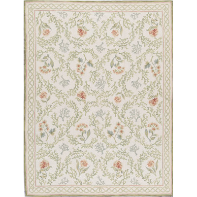 Hand-Knotted High-Quality Beige Area Rug