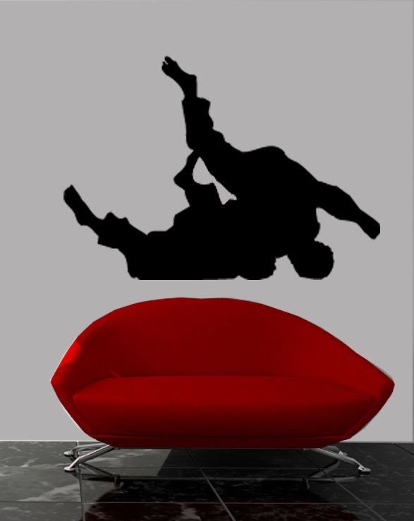 Martial Arts Non-Wall Damaging Wall Decal, 34" H x 48" W