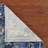 Madrid Blue/Gray/Gold Floral Traditional Indoor Performance Area Rug-1513018074