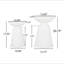 Ensemble de 2 tables d'appoint en fer Serenita-759037104