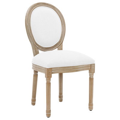Chaises d'appoint de salle à manger en bois massif Mid-Century à dossier Louis II de 20 po Amando