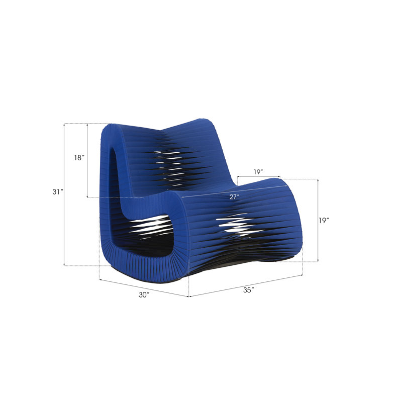 Seat Belt Rocking Chair, Blue