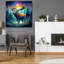 "Moose" par r3darch0n, art mural en verre acrylique, 36 po x 36 po