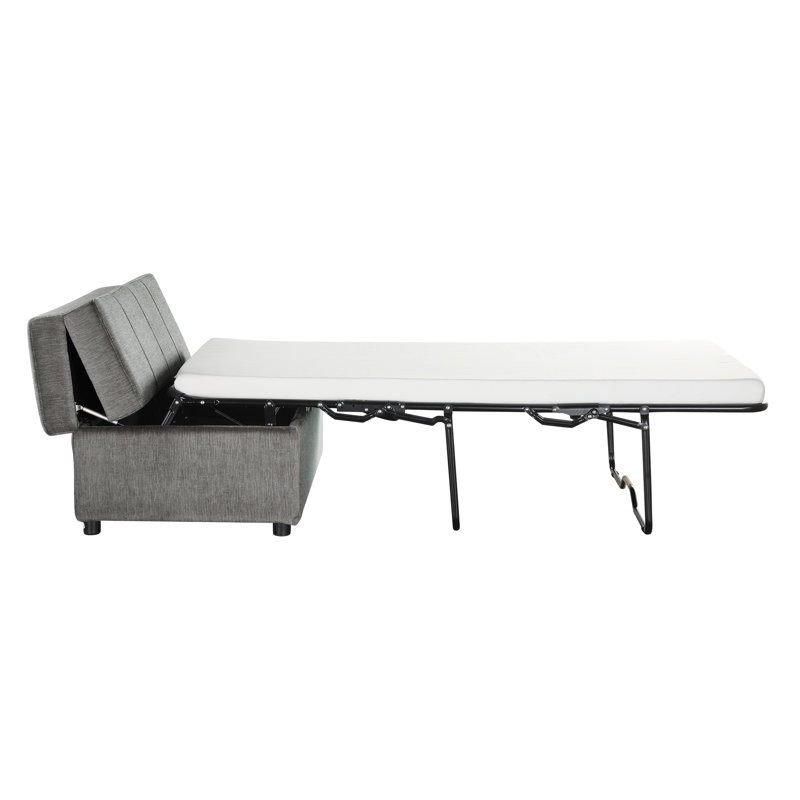 Repose-pieds pliant avec repose-pieds, Gris foncé