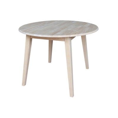Franklinville Extendable Round Solid Wood Dining Table