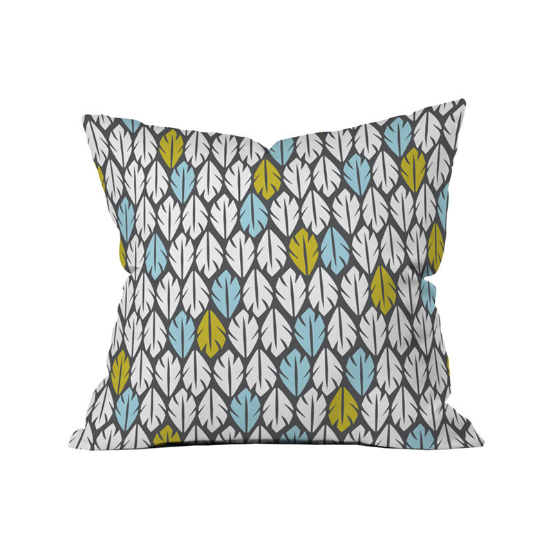Housse et insert de coussin carré d'extérieur Foliar, 18 po x 18 po