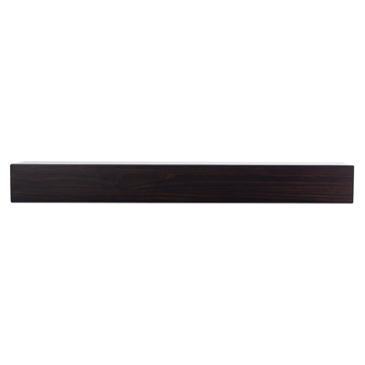 Houston 72" Floating Wood Fireplace Mantel Shelf with Hidden Storage Compartments