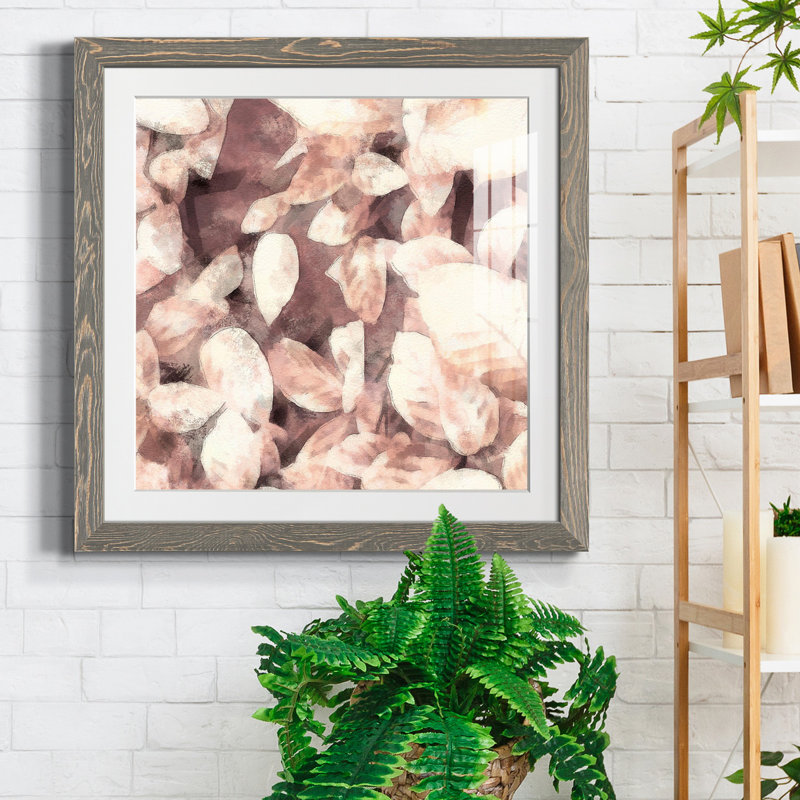 Impression encadrée sur mesure personnalisée «Ocean Cameo III» - prête à être accrochée, H 17 po x l 17 po x P 1,5 po