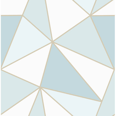 Rouleau de papier peint géométrique L 33 pi x l 20,5 po 