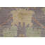 Tapis turc Oushak à motif végétal 8x11