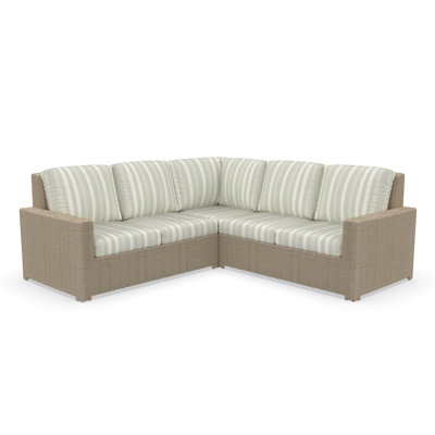 Outdoor Patio Sectional Seating Group With Sunbrella Cushions by Birch Lane