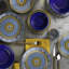 Keltner Porcelain China Dinnerware Set 24 Piece - Service for 6
