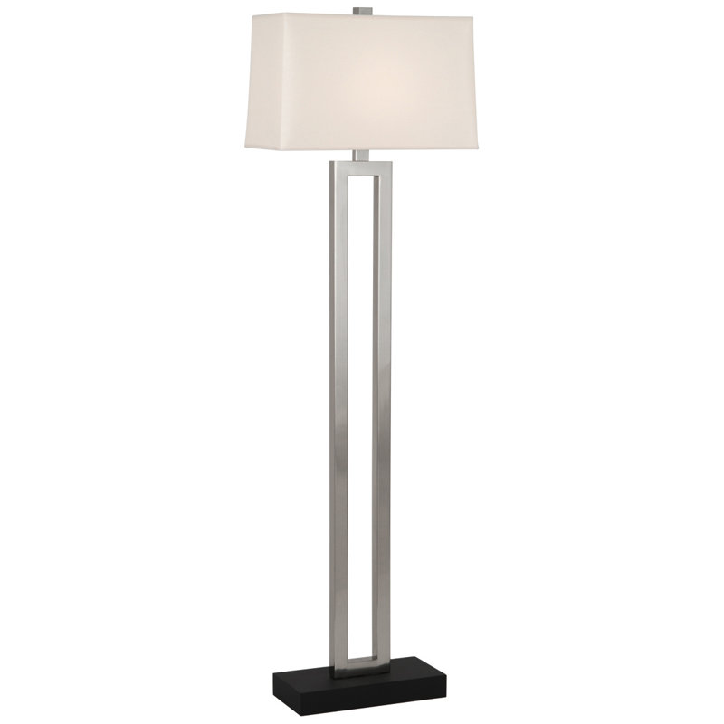 Lampe sur pied 59,75 po Doughnut, Argenté antique sur laiton