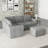 Aubade L-Shape Sectional Sofa Storage Couch With Removable Ottomans-497180724